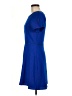 Charles Henry Solid Blue Casual Dress Size M - photo 5