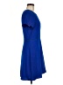 Charles Henry Solid Blue Casual Dress Size M - photo 4