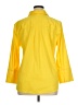 Chico's Yellow 3/4 Sleeve Button-Down Shirt Size XL (3) - photo 2