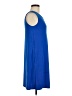 AB Studio Solid Blue Casual Dress Size M - photo 4