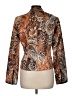 Jovani 100% Silk Paisley Brown Silk Blazer Size 8 - photo 2
