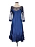 Komarov 100% Polyester Blue Cocktail Dress Size Med (2) - photo 1