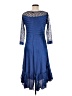 Komarov 100% Polyester Blue Cocktail Dress Size Med (2) - photo 2