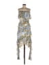 Badgley Mischka 100% Polyester Paisley Blue Cocktail Dress Size 10 - photo 1