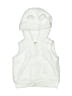 Carter's 100% Polyester White Zip Up Hoodie Size 9 - photo 1