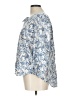 Caslon 100% Cotton Blue 3/4 Sleeve Blouse Size Lg Petite - photo 5
