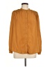 Neiman Marcus 100% Polyester Gold Long Sleeve Blouse Size M - photo 1