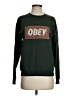 Obey 100% Cotton Green Sweatshirt Size S - photo 1