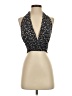 Romwe Gold Sleeveless Blouse Size 4 - photo 1