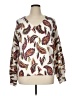 Ann Taylor LOFT Paisley Ivory Pullover Sweater Size XL - photo 1