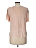 Ann Taylor 100% Polyester Pink Short Sleeve Blouse Size Lg Petite - photo 2