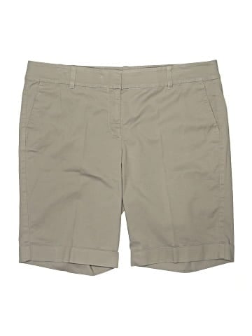 Ann Taylor Khaki Shorts (view 1)