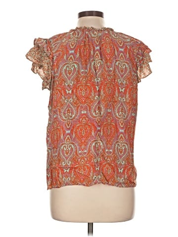 Rose + Olive Short Sleeve Blouse (view 2)