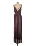 BCBGeneration Metallic Burgundy Casual Dress Size L - photo 2