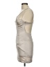 Zara 100% Polyester Tan Cocktail Dress Size S - photo 5