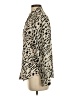 Beulah Style 100% Polyester Animal Print Ivory Long Sleeve Blouse Size S - photo 5
