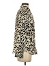 Beulah Style 100% Polyester Animal Print Ivory Long Sleeve Blouse Size S - photo 4