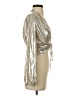 Lulus 100% Polyester Metallic Silver Long Sleeve Blouse Size S - photo 4
