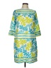 Gretchen Scott Designs Print Green Casual Dress Size L - photo 1