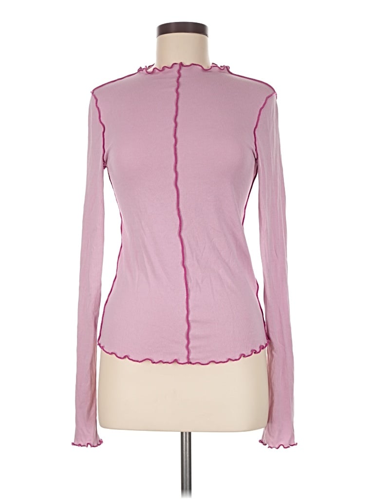Pre-owned We The Free Long Sleeve Turtleneck In Pink