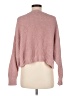 American Eagle Outfitters 100% Polyester Solid Pink Pullover Sweater Size M - photo 2