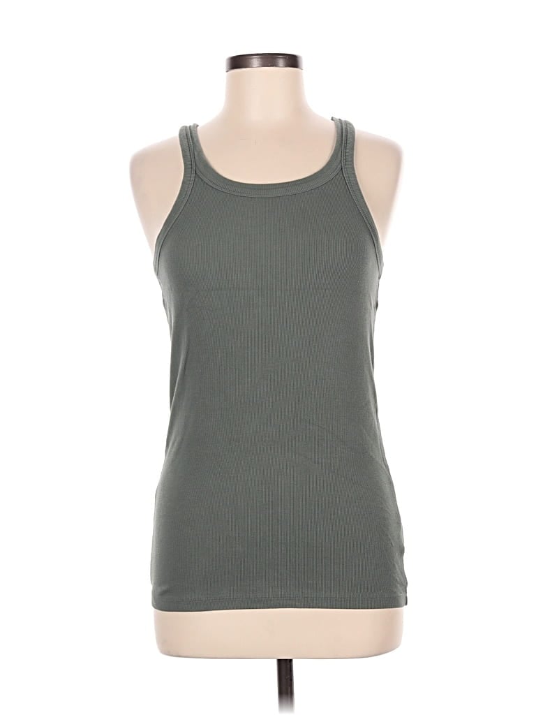 Pre-owned Lucky Brand Tank Top Gray Halter Neckline Tops