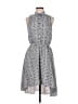 Gabby Skye Print Gray Casual Dress Size 6 - photo 1