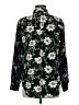 Equipment 100% Silk Floral Black Long Sleeve Silk Top Size M - photo 2