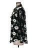 Equipment 100% Silk Floral Black Long Sleeve Silk Top Size M - photo 5