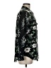 Equipment 100% Silk Floral Black Long Sleeve Silk Top Size M - photo 4