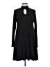 Elan Solid Black Casual Dress Size L - photo 1