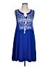 Espresso Blue Casual Dress Size L - photo 1