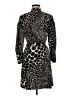 Topshop 100% Polyester Animal Print Black Cocktail Dress Size 6 - photo 2