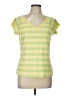 Covington 100% Cotton Green Yellow Short Sleeve Top Size L - photo 1