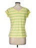 Covington 100% Cotton Green Yellow Short Sleeve Top Size L - photo 2