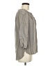 Max Studio 100% Silk Gray 3/4 Sleeve Silk Top Size M - photo 4