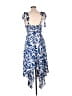 Alexis 100% Polyester Print Blue Casual Dress Size M - photo 2