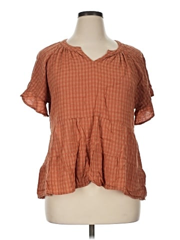 Umgee Short Sleeve Blouse (view 1)