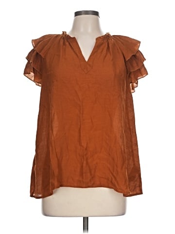NANETTE Nanette Lepore Short Sleeve Blouse (view 1)