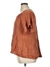Umgee 100% Cotton Brown Short Sleeve Blouse Size XL - photo 5