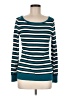 White House Black Market Stripes Teal Pullover Sweater Size M - photo 1
