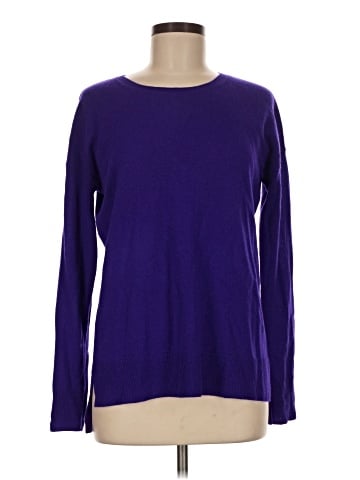 Aqua Cashmere Pullover Sweater (view 1)