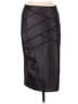 Express Metallic Solid Maroon Black Formal Skirt Size 6 - photo 1