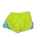 Asics 100% Polyester Color Block Green Athletic Shorts Size M - photo 1
