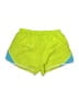 Asics 100% Polyester Color Block Green Athletic Shorts Size M - photo 2