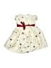 George 100% Polyester Hearts Ivory Dress Size 3T - photo 2