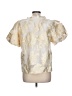 Ellison 100% Polyester Gold Short Sleeve Blouse Size L - photo 2