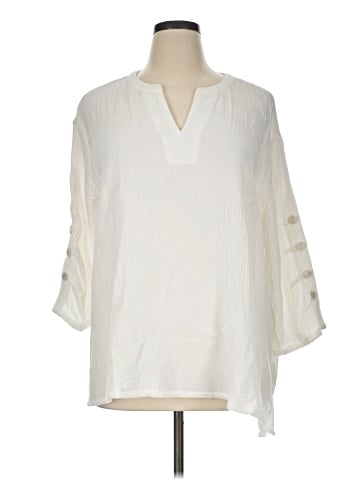 Chico's 3/4 Sleeve T-Shirt (view 1)