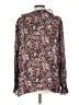 J.Jill 100% Rayon Paisley Pink Long Sleeve Blouse Size L - photo 2