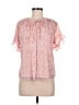 Allison Joy 100% Polyester Pink Short Sleeve Blouse Size M - photo 1